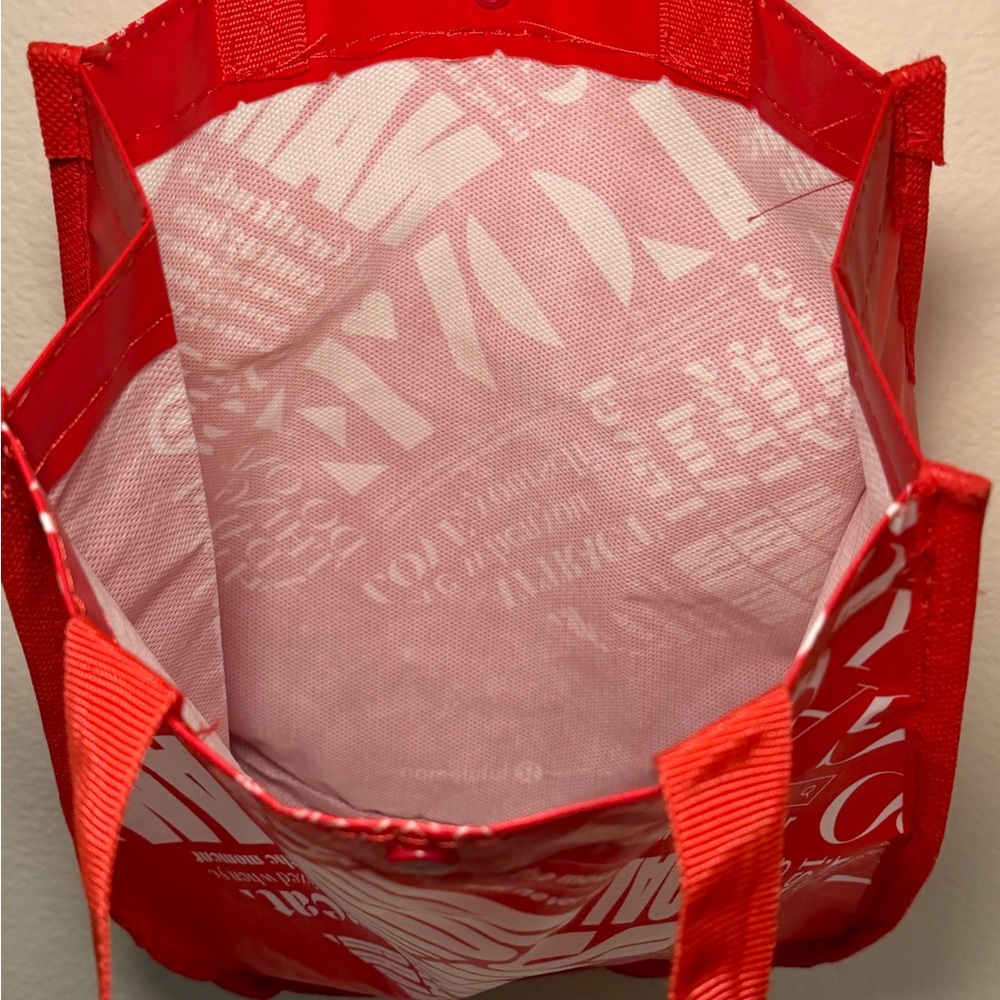 Lululemon Athletica Bold Red Shopper Bag - Picture 7 of 8
